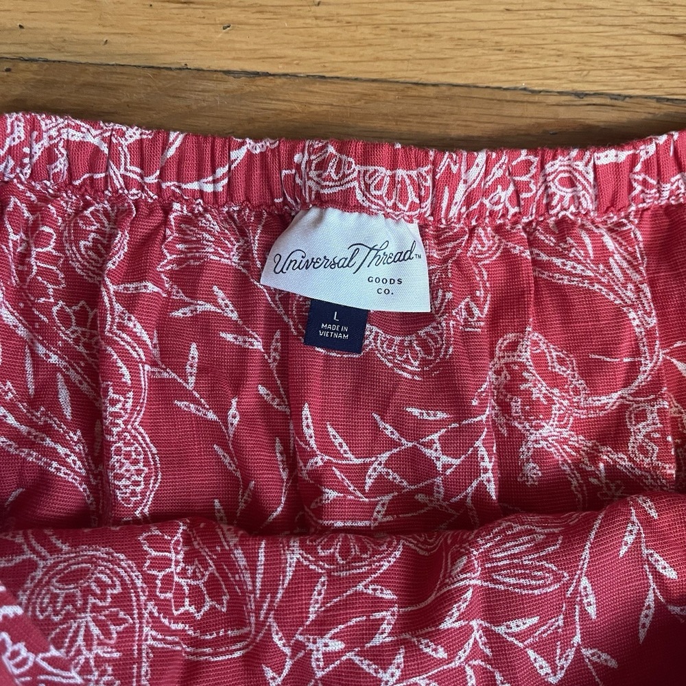 Universal Thread Large Red Paisley Wrap Maxi Skir… - image 3